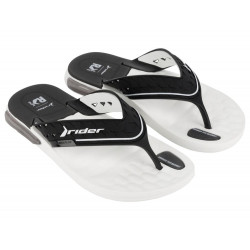 CHANCLAS DE HOMBRE RIDER R LINE PLUS IV THONG AD WHITE/BLACK - Querol online