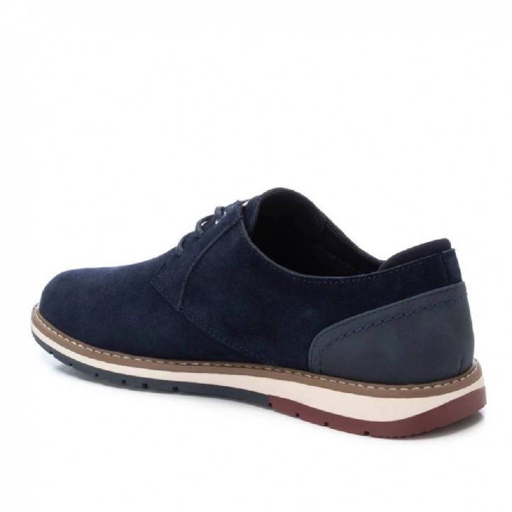 Zapatos sport Xti azules contraste suela blanca - Querol online