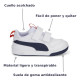 Sabatilles Puma multiflex blanques amb logo blau i detalls vermells - Querol online