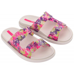 CHANCLAS DE NIñA IPANEMA FOLLOW PRINT KIDS BEIGE/PINK/GREEN - Querol online