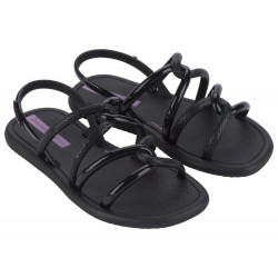 CHANCLAS DE NIñA IPANEMA MEU SOL SANDAL KIDS BLACK/LILAC - Querol online