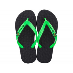 CHANCLAS DE NIñO IPANEMA CLAS BRASIL II KIDS BLACK/GREEN - Querol online