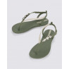 CHANCLAS DE MUJER IPANEMA SALTY II SANDAL FEM GREEN/BEIGE/SILVER