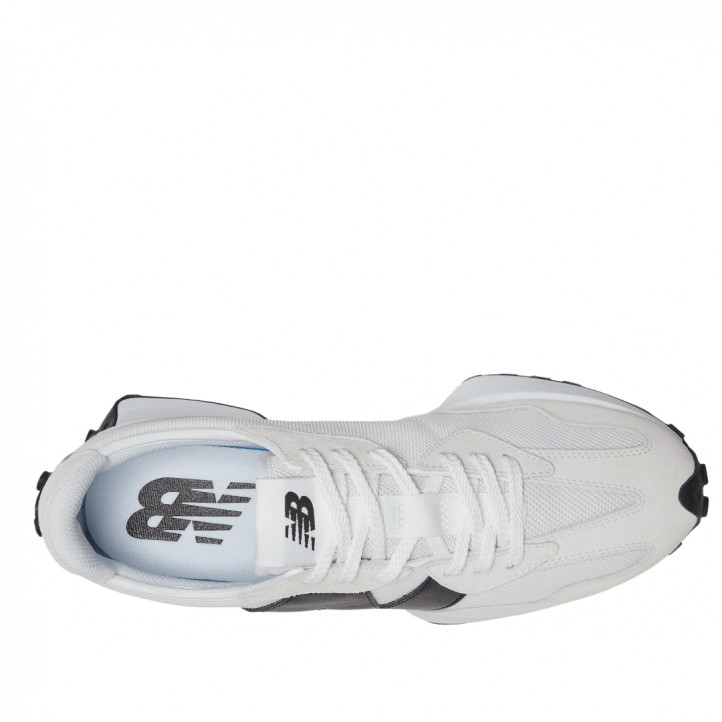 Zapatillas New Balance 327 blancas con detalles negros - Querol online