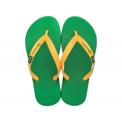 CHANCLAS DE UNISEX IPANEMA CLAS BRASIL II KIDS GREEN/YELLOW - Querol online