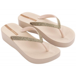 CHANCLAS DE MUJER IPANEMA MESH CHIC PLAT FEM BEIGE/GLITTER - Querol online