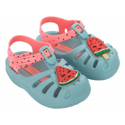 CHANCLAS DE BEBé IPANEMA SUMMER X BABY GREEN/PINK - Querol online