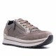 Zapatillas Imac color taupe con tonos metalizados y estampado animal print - Querol online