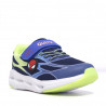 Zapatillas deporte QUETS! azules y amarillas con detalle de Spiderman y luces