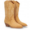 Botas Alpe western marrones de piel