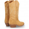 Botas Alpe western marrones de piel