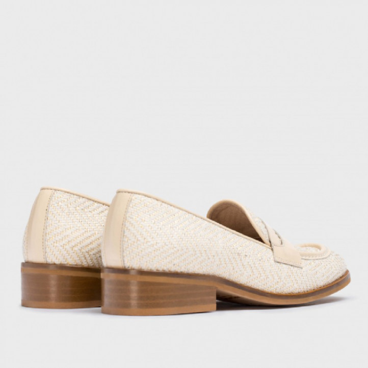 MOCASIN BICOLOR CRUDO/NATURAL WONDERS - Querol online