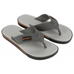 CHANCLAS DE HOMBRE RIDER SPIN THONG AD BLACK/GREY/ORANGE - Querol online