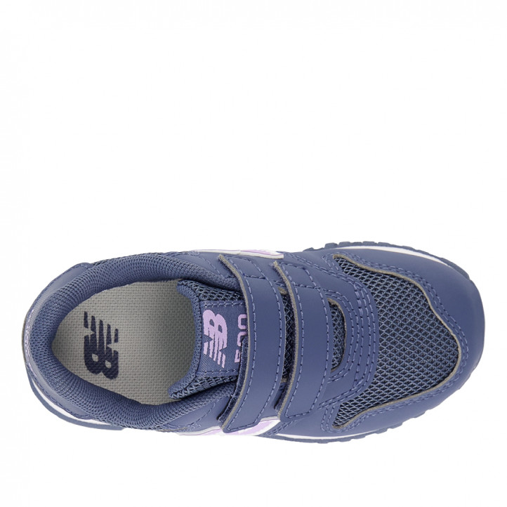 Sabatilles esport New Balance 500 azules con detalles lilas - Querol online