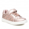 Zapatillas Xti rosas con corazones metalizados y cordones elásticos