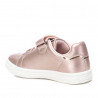 Zapatillas Xti rosas con corazones metalizados y cordones elásticos