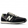 Zapatillas New Balance 373 negras con detalles verdes