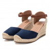 Espardenyes Xti navy d'antelina i jute en la sola