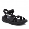 Sandàlies planes Xti negre estil esportiu amb tancament de velcro