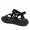 Sandàlies planes Xti negre estil esportiu amb tancament de velcro