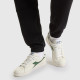 Zapatillas deportivas Diadora game l low waxed blancas y verdes - Querol online