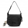 Bolso Refresh negro con solapa de clip