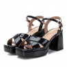 Sandàlies taló Xti negres creuades amb taló quadrat