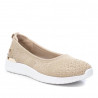 Bailarinas Xti beige con detalles metalizados y suela deportiva