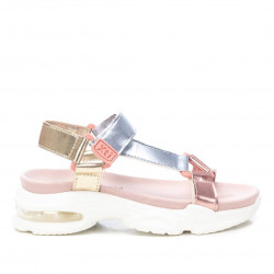 sandalias Xti rosas metalizada con cámara de aire - Querol online