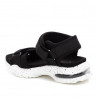 sandalias Xti negras con doble velcro y cámara de aire