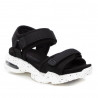 sandàlies Xti negres amb doble velcro i càmara d'aire