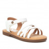 sandalias Xti blancas con tiras cruzadas y cierre de velcro al tobillo
