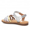 sandàlies Xti platejades amb tires creuades i tancament de velcro al turmell