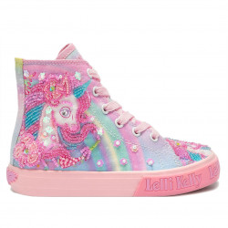 Sabatilles lona LELLI KELLY Unicorn Mid rosa