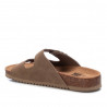Sandalias planas Xti taupe con doble hebilla dorada y estilo bios