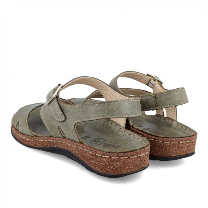 SANDALIA CON CUñA WALK AND FLY MONTANA 3861 35580 WALK AND FLY - Querol online