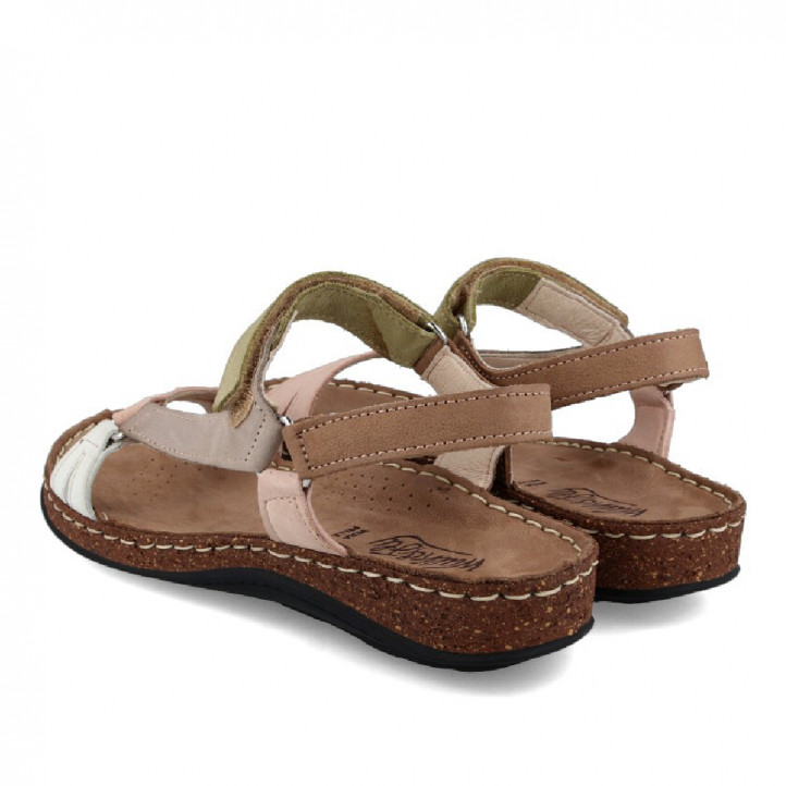 SANDALIA WALK AND FLY AMELIA 3861 46200 MELA-TAUPE WALK AND FLY - Querol online