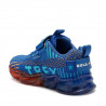 Zapatillas deporte Bull Boys azules oscura con detalles naranjas