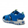 sandalias Bull Boys azules con dinosaurio verde