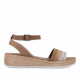 SANDALIA MUJER TAUPE WALK AND FLY ZAHARA 3087 48460 WALK AND FLY - Querol online