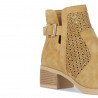 Botins Chika 10 perforat amb sivella marrons
