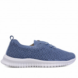 Zapatos planos azules con cordones - Querol online