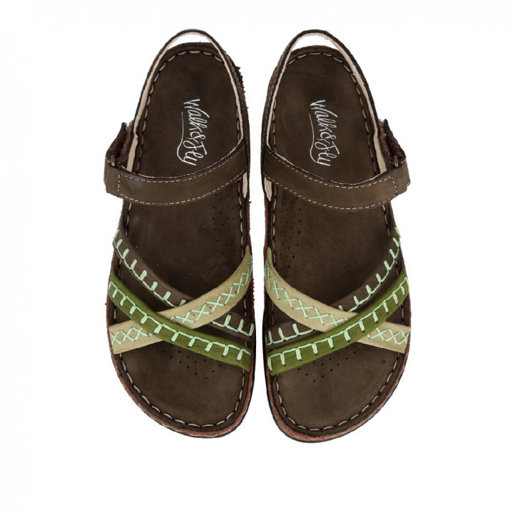 SANDALIAS VERDES WALK AND FLY CATRINA 3861 40941 WALK AND FLY - Querol online