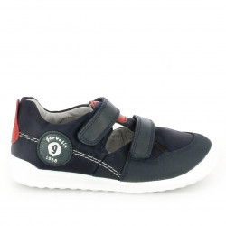 sandalias GARVALIN azul marino y rojas - Querol online