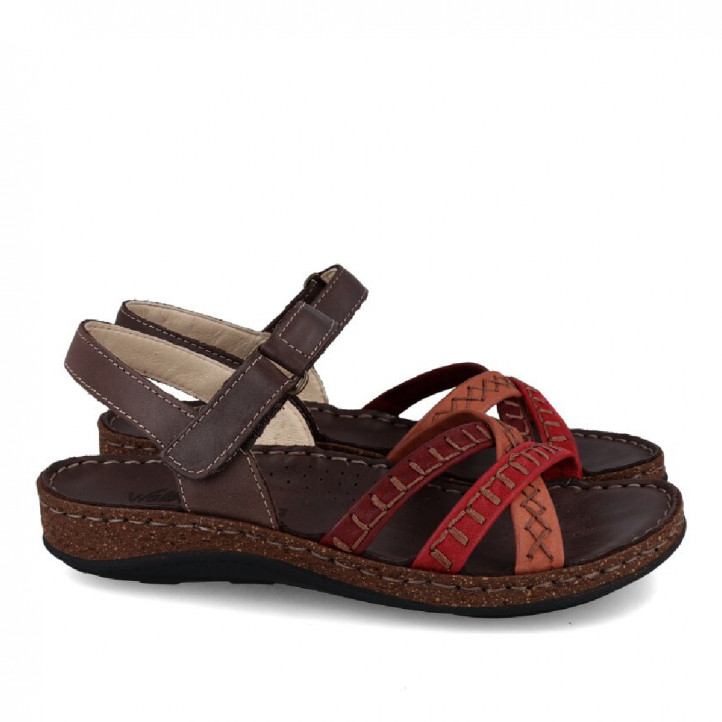 SANDALIAS DE PIEL PARA MUJER WALK AND FLY 3861 40941 A3 WALK AND FLY - Querol online