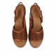 SANDALIA DE PIEL TROQUELADA W&F E21-216-1 A4 WALK AND FLY - Querol online