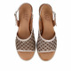 SANDALIA DE PIEL TROQUELADA W&F E21-216-1 A4 WALK AND FLY - Querol online