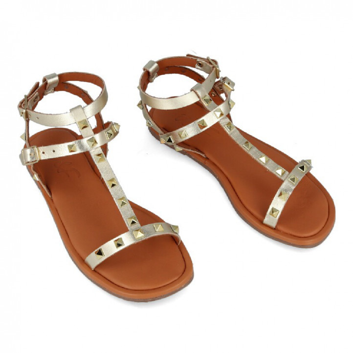 SANDALIAS ROMANAS CON TACHUELAS W&F D610717 A4 WALK AND FLY - Querol online