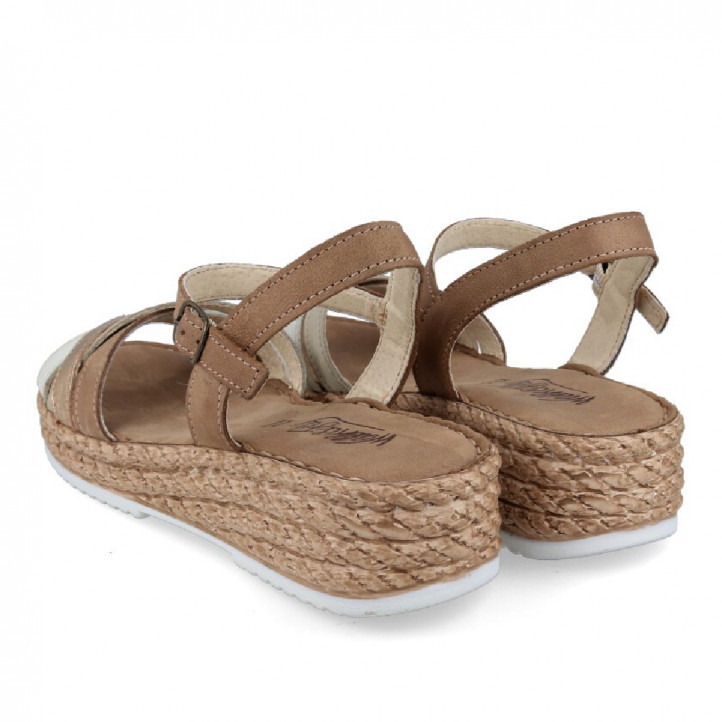 SANDALIAS DE CUñA BAJA WALK AND FLY 3087 37020 WALK AND FLY - Querol online