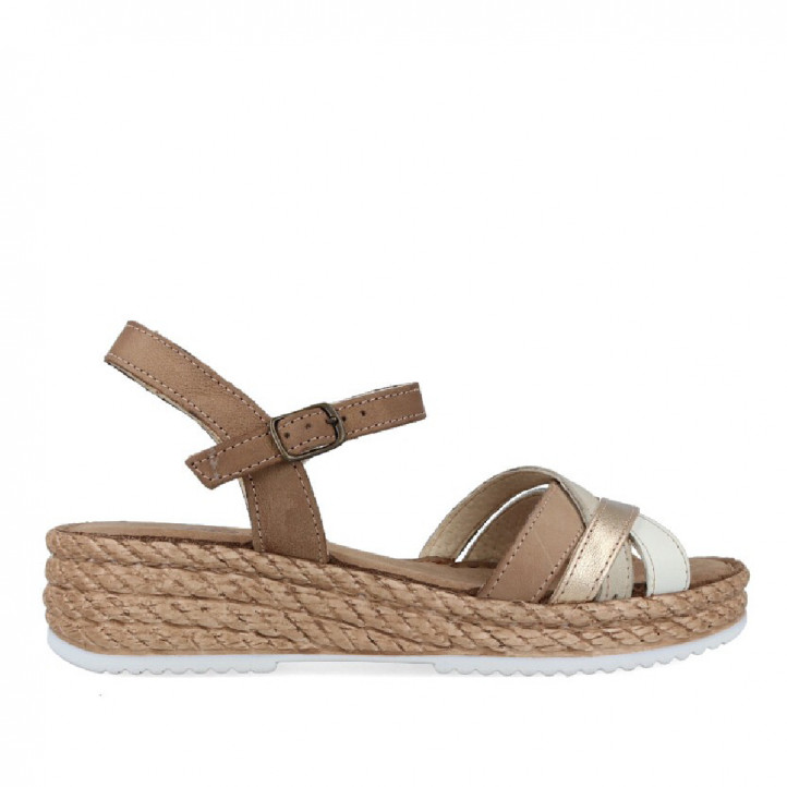 SANDALIAS DE CUñA BAJA WALK AND FLY 3087 37020 WALK AND FLY - Querol online